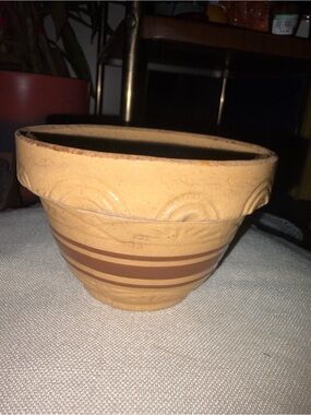 Rare Antique 5" Robinson Ransbottom Yellow Ware Mixing Bowl RRP Co Mini